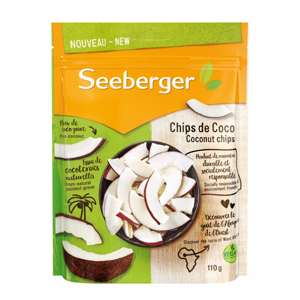 Seeberger Kookoslastut Chips de coco 110g