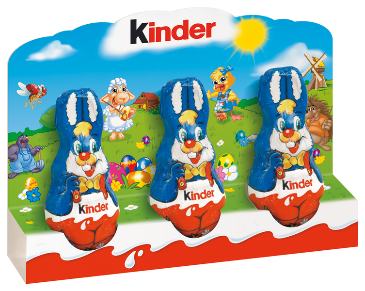 Kinder pääsiäispupu maitosuklaa 3x15g