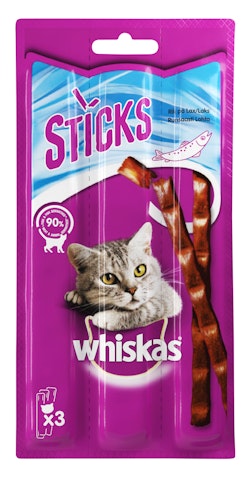 Whiskas Meaty Sticks 3x6g Lohi