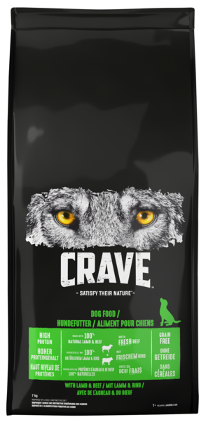 Crave koiranruoka 7kg lammas ja härkä
