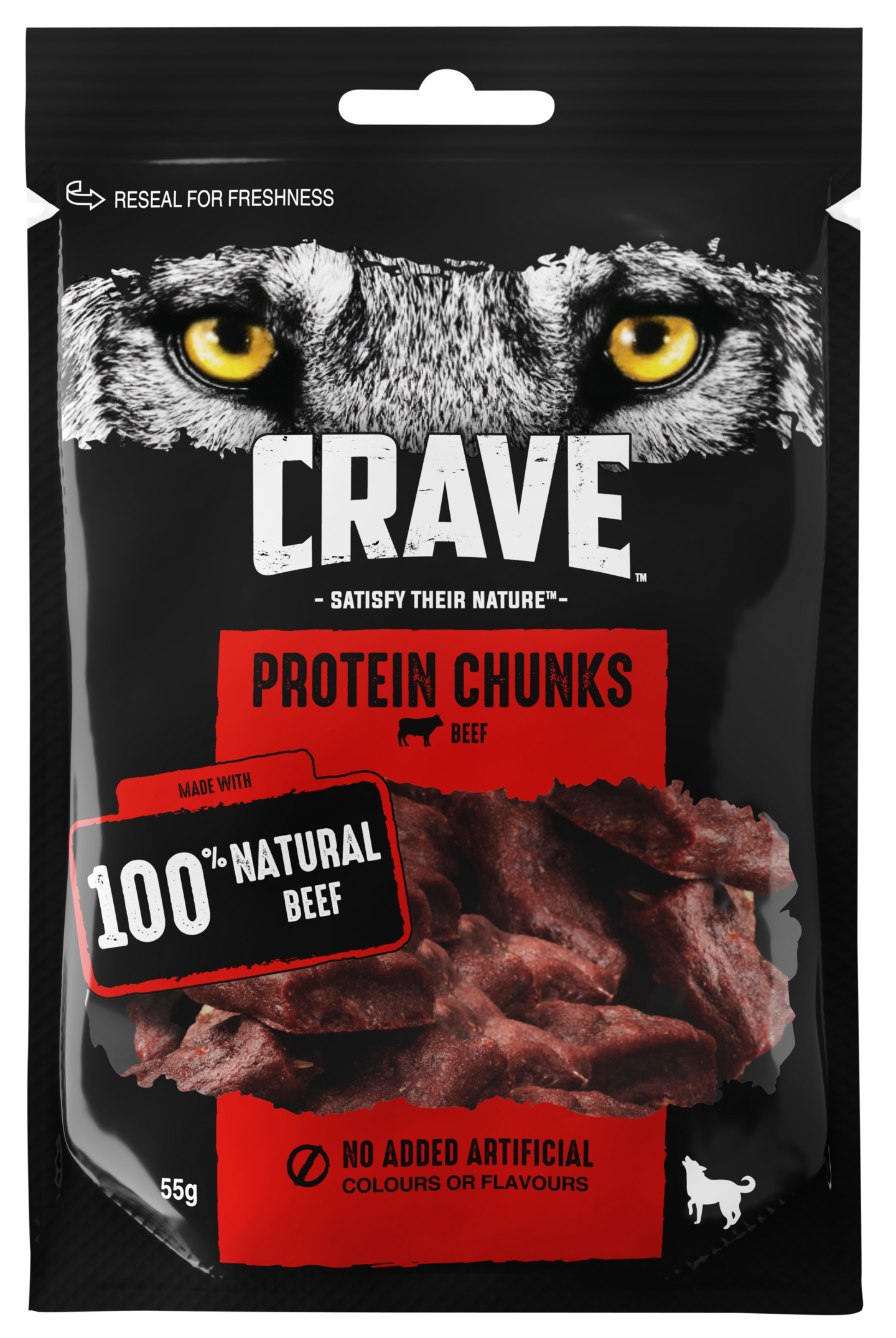 Crave Protein Chunks 55g härkä
