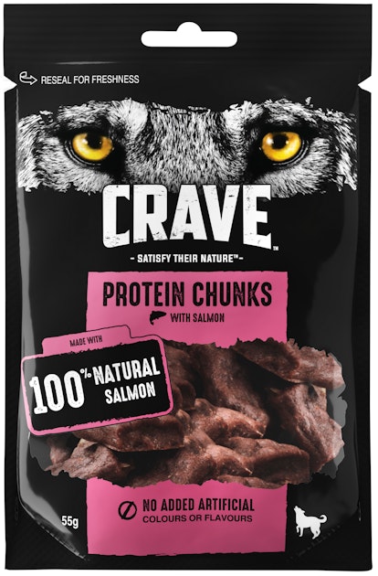 Crave Protein Strips 55g lohi | K-Ruoka Verkkokauppa