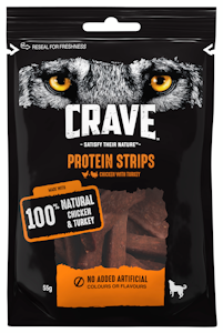 Crave 55g Protein Strips Kalkkunaa & Kanaa