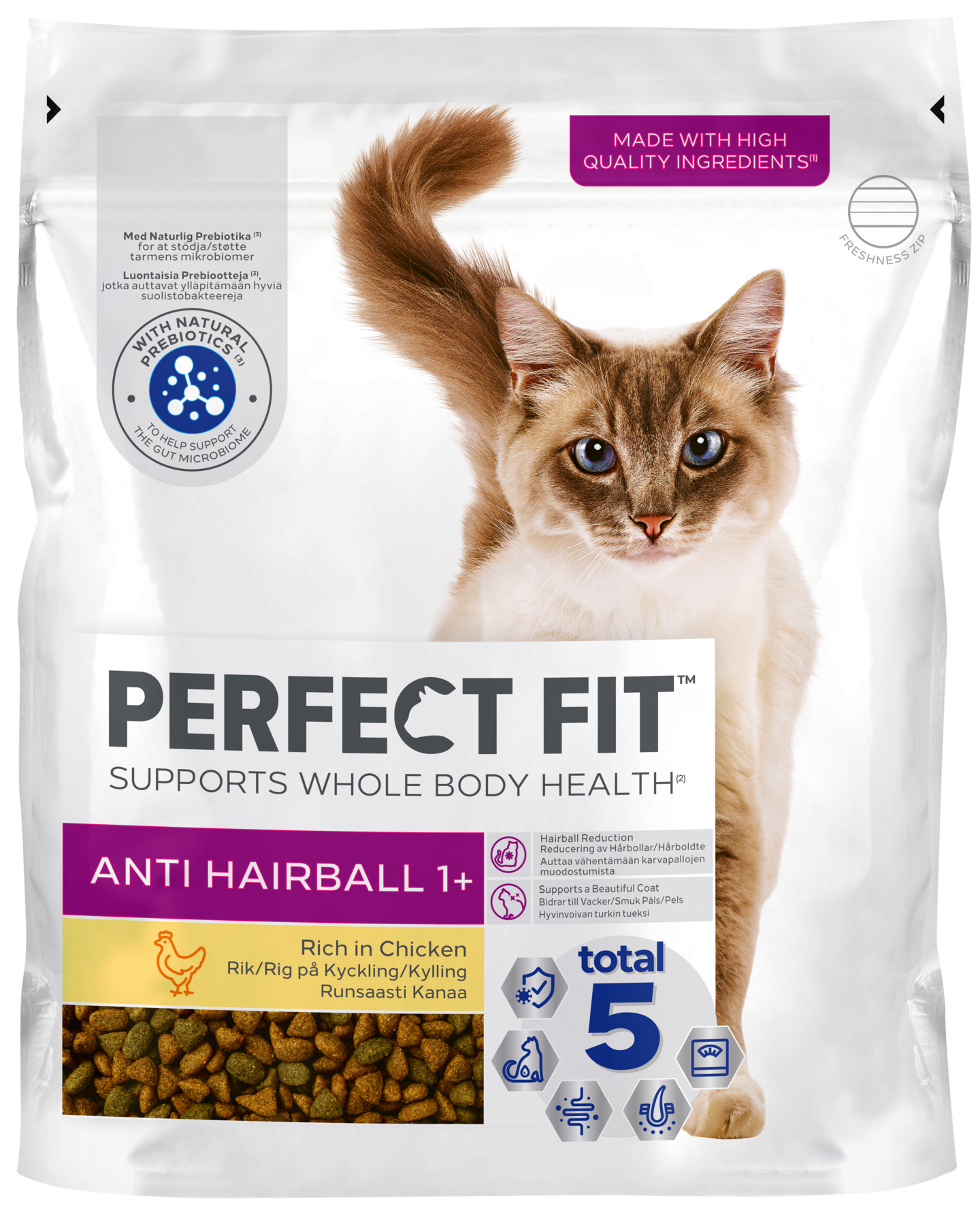 Perfect Fit Antihairball 1+ kana 750 g