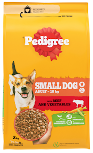 Pedigree Mini koiran kuivaruoka 2kg härkä-kasvis