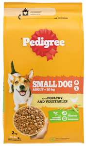 Pedigree Mini koiran kuivaruoka 2kg siipikarja-kasvis