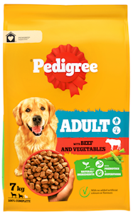 Pedigree Adult koiran kuivaruoka 7kg härkä-kasvis