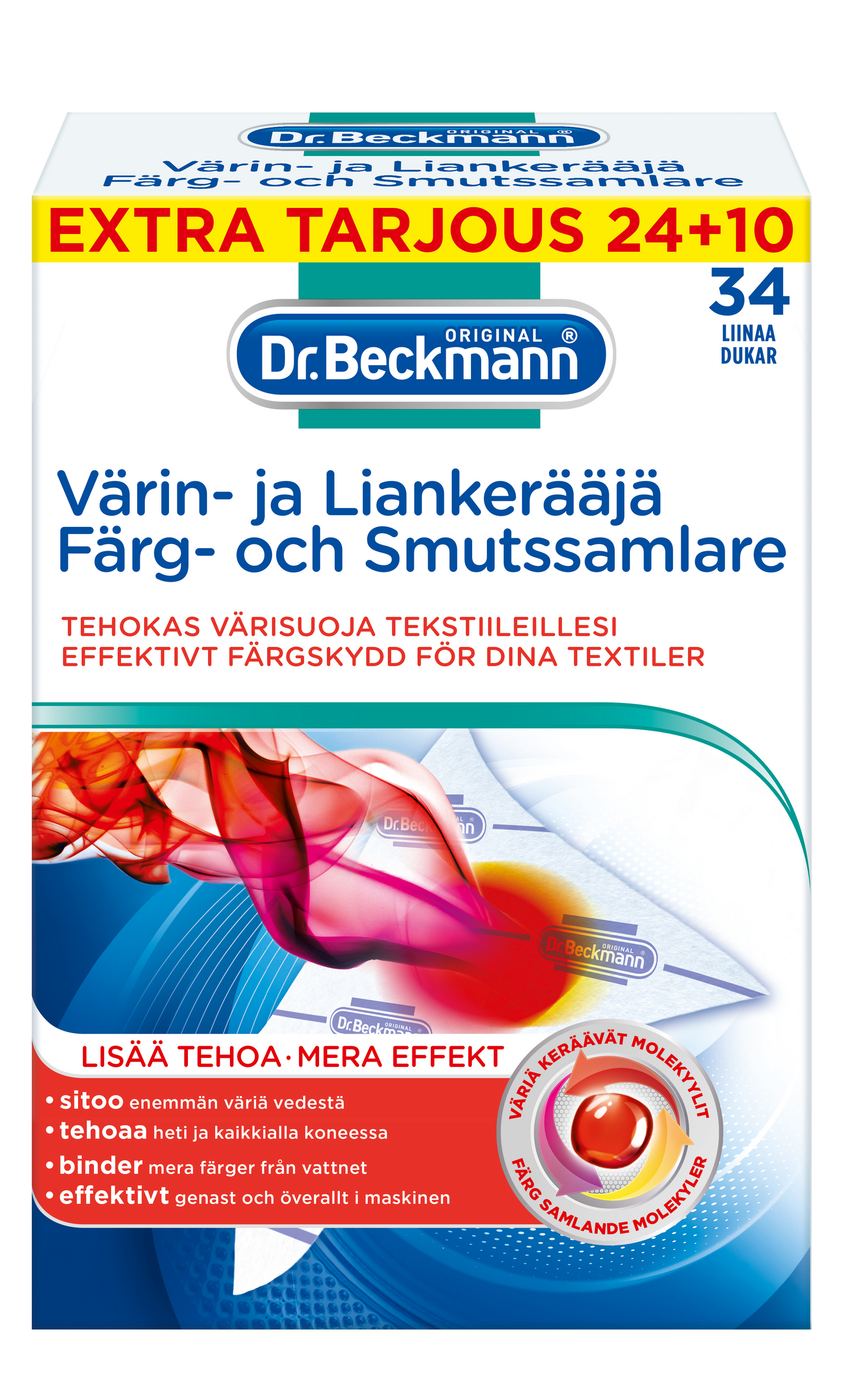 Dr Beckmann 20+10kpl Värin -ja liankerääjäliina