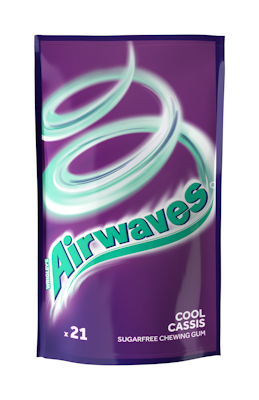 Airwaves Cool Cassis sokeriton purukumi 29g
