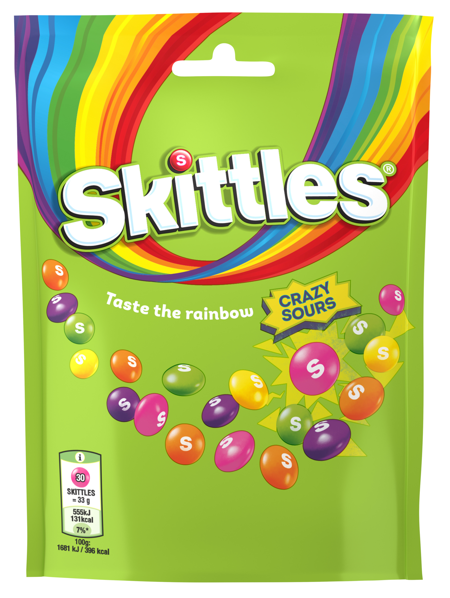 Skittles Crazy Sours makeisrakeet 152g
