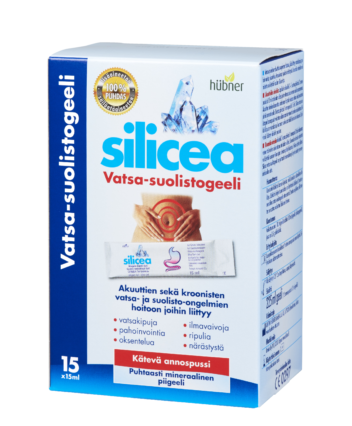 Silicea 15x15ml Vatsa-suolistogeeli annosussi ravintolisä