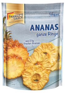 Farmer's Snack Kuivatut ananasrenkaat 120g