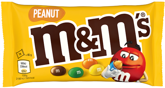 M&M's Peanut maitosuklaa 45g