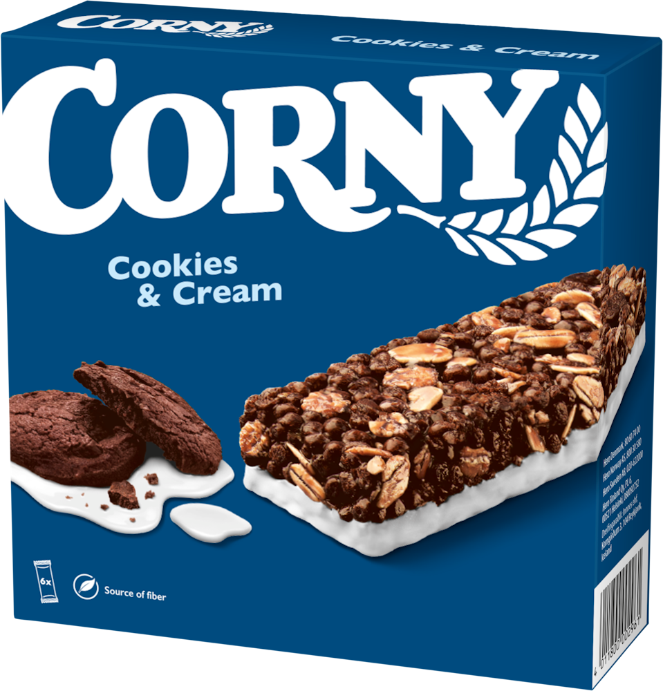 Corny Cookies-Cream 6x23g välipalapatukka - HoReCa-tukku Kespro