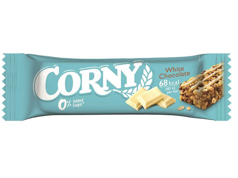 Corny 0% välipalapatukka 20g White Chocolate