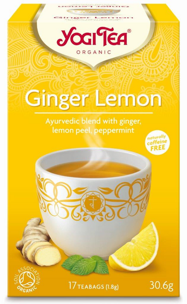 YogiTea ginger lemon teejuoma 17x1,8g luomu