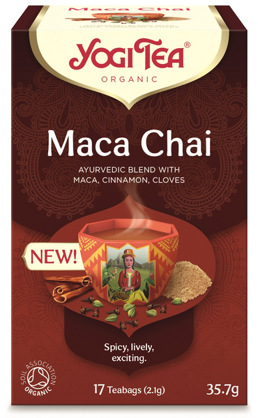 Yogi Tea Luomu Maca Chai Ayurvedinen Maustetee 17 x 2,1 g