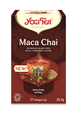 Yogi Tea Luomu Maca Chai Ayurvedinen Maustetee 17 x 2,1 g