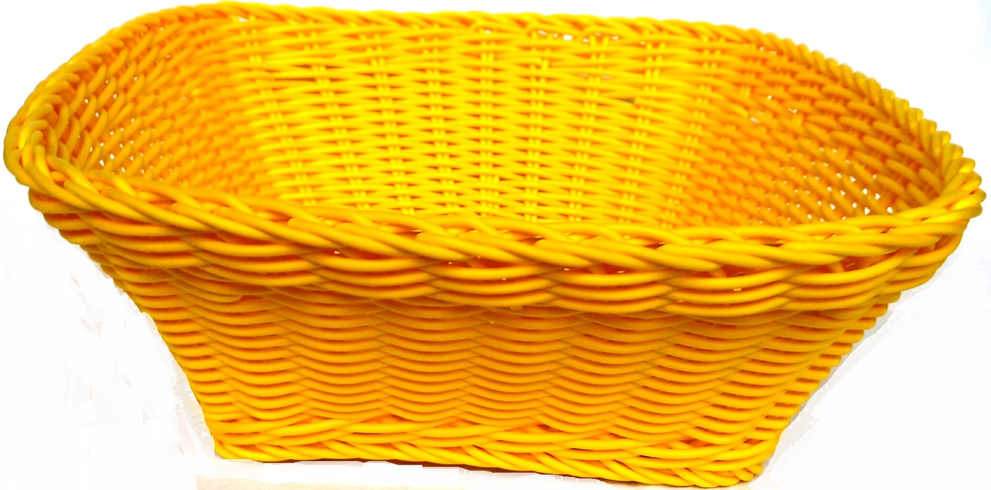Kori neliö keltainen 25,5x25,5x9cm konepesu 70°C