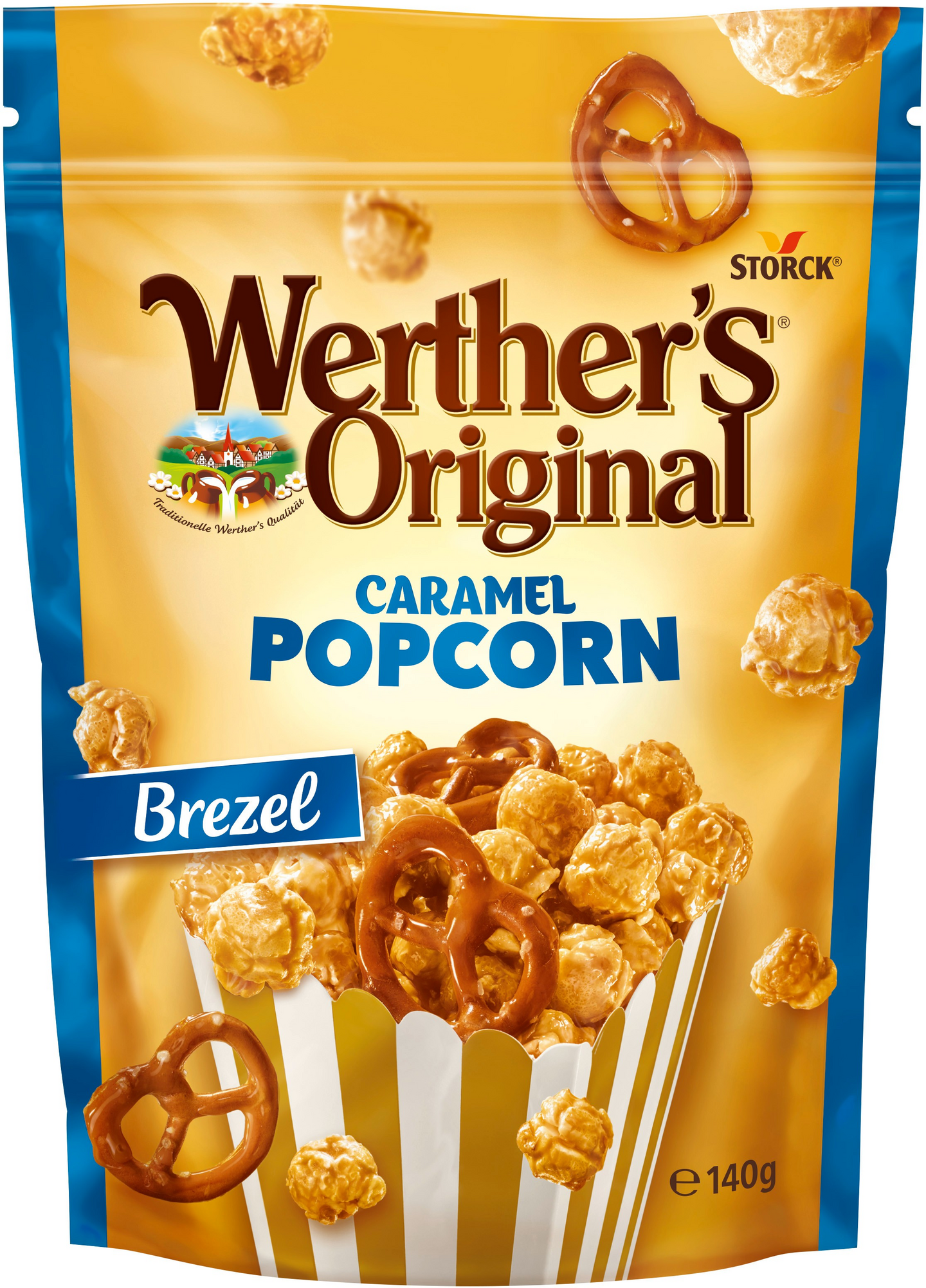 Werthers Original Caramel Popcorn Bretzel 140 g