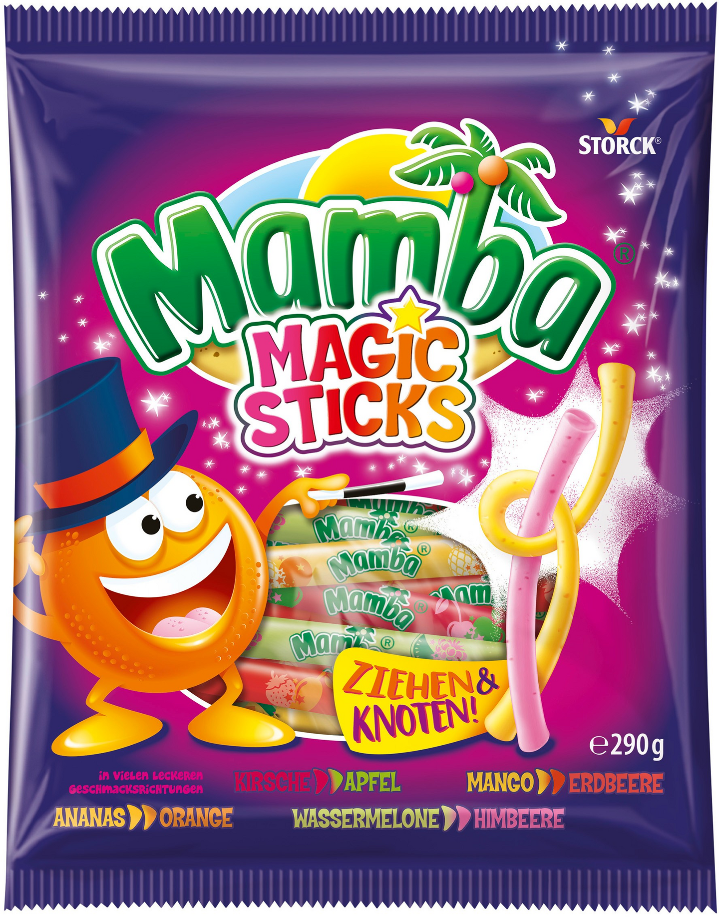 Mamba magic sticks hedelmätoffee 290g