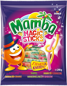 Mamba magic sticks hedelmätoffee 290g