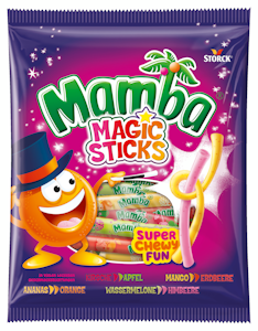 Mamba Magic Sticks hedelmätoffee 140g