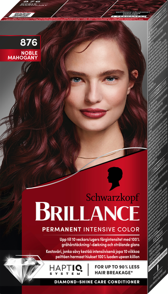 Schwarzkopf Brillance hiusväri 876 Noble Mahogany