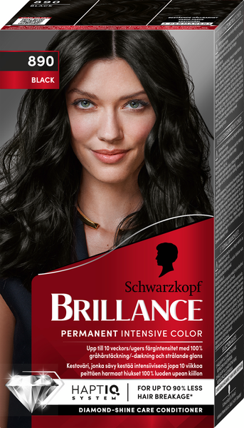 Schwarzkopf Brillance hiusväri 890 Black