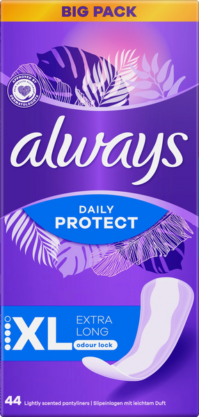 Always pikkuhousunsuoja Extra Protect Long Plus 44 kpl