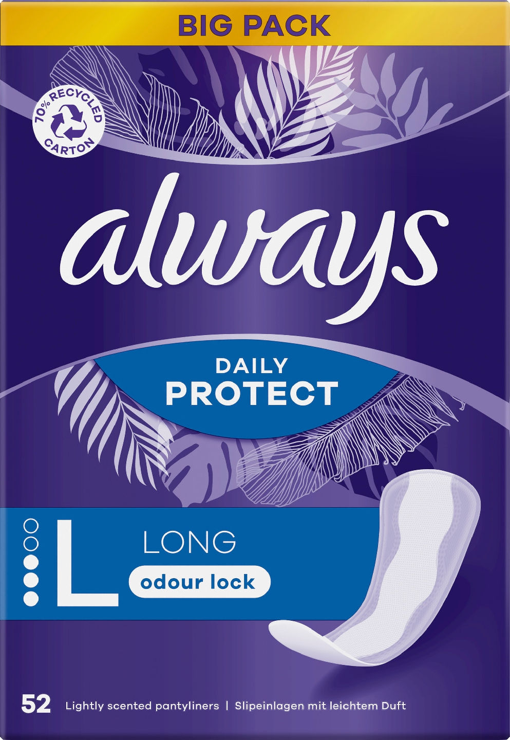 Always Daily Protect Long pikkuhousunsuoja 52 kpl