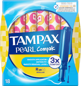 Tampax tamponi 18kpl Compak Pearl Regular