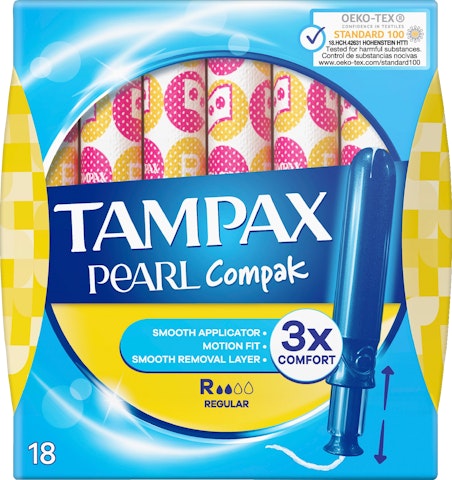 Tampax tamponi 18kpl Compak Pearl Regular
