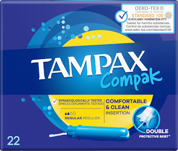 Tampax tamponi 22 kpl Compak Regular