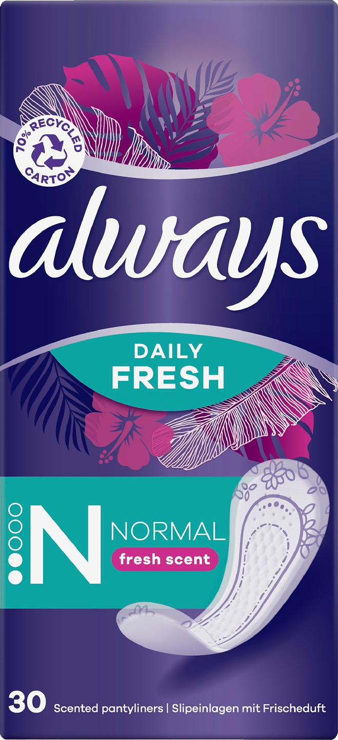 Always Fresh&Protect Normal pikkuhousunsuoja 30 kpl
