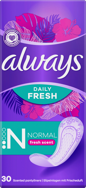 Always Fresh&Protect Normal pikkuhousunsuoja 30 kpl