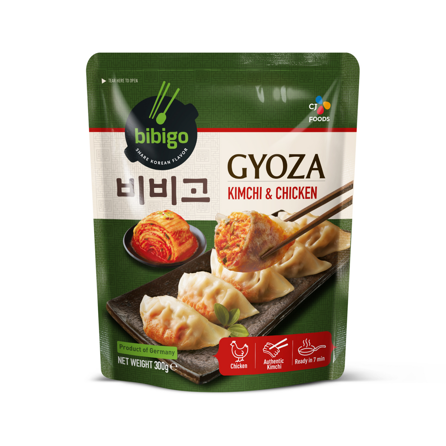 Bibigo Gyoza Dumplings  kana- Kimchi 300g pakaste