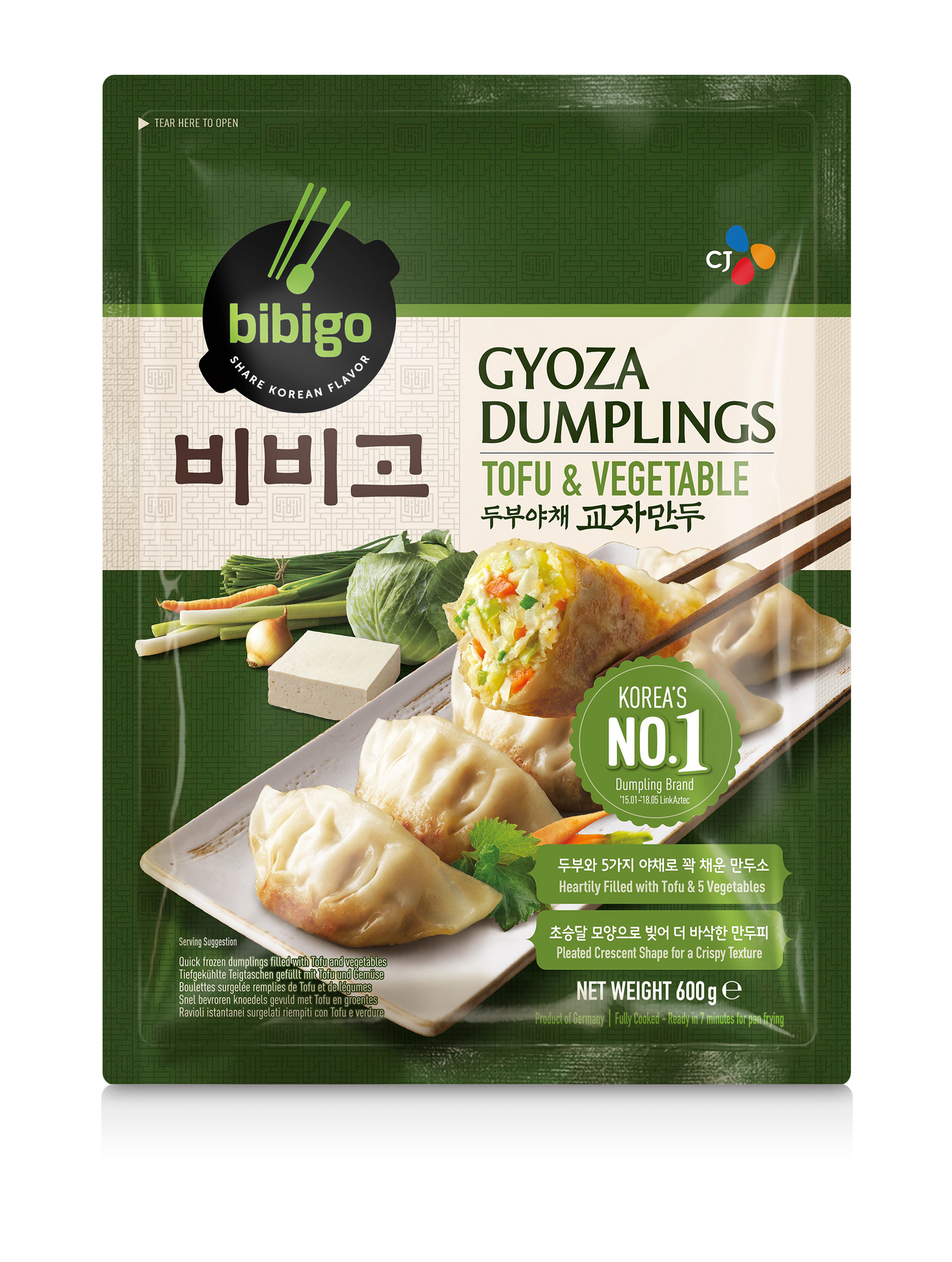 Gyoza Dumplings Tofu & Vegetable 30kpl/600g pakaste