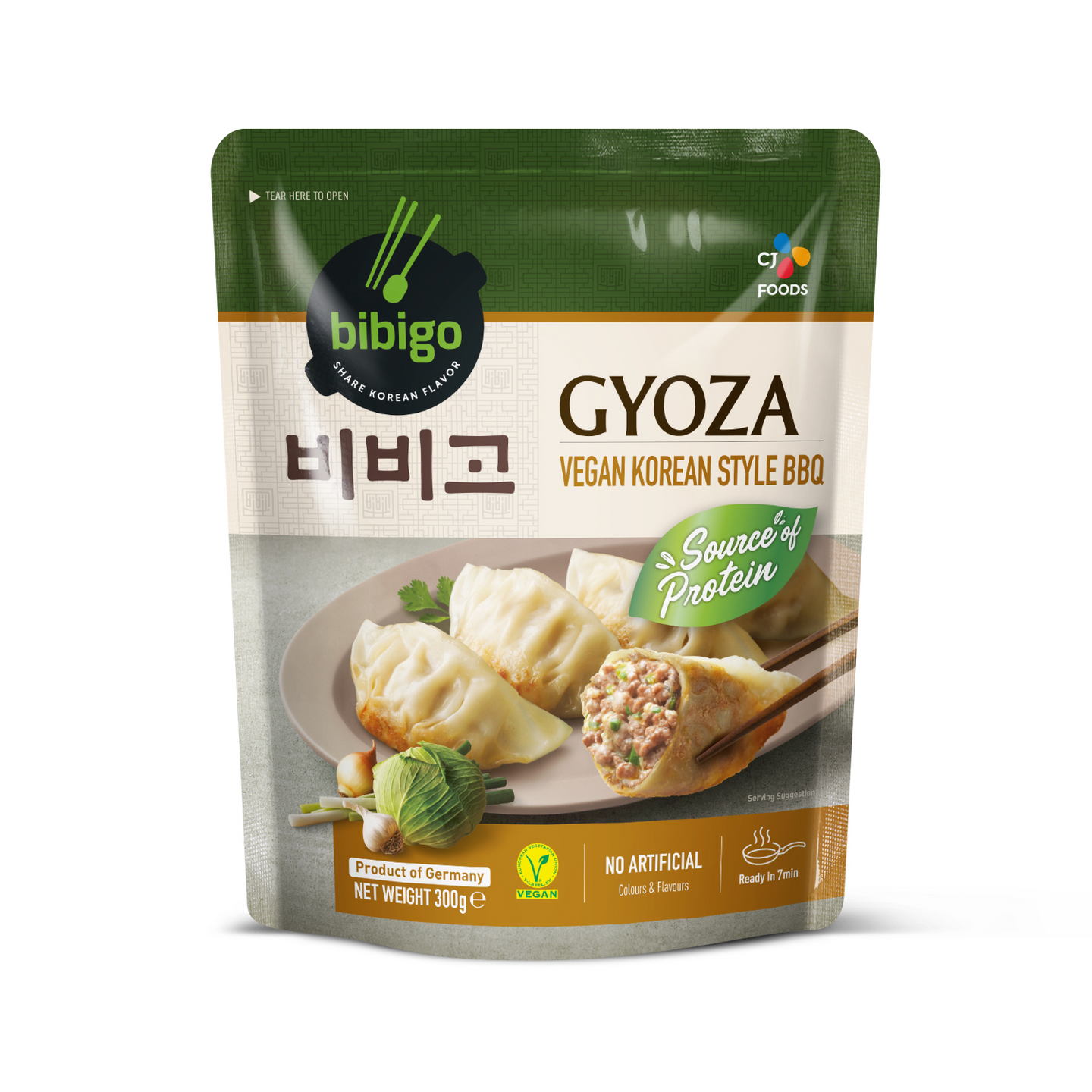 Bibigo Gyoza Dumpling Vegan Korean BBQ frozen