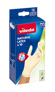 Vileda Natural Latex k.käsine 10 kpl M/L