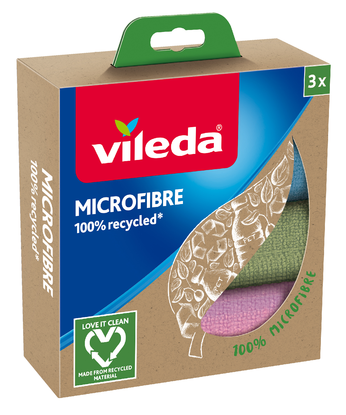 Vileda Microfibre 100 recycled liina
