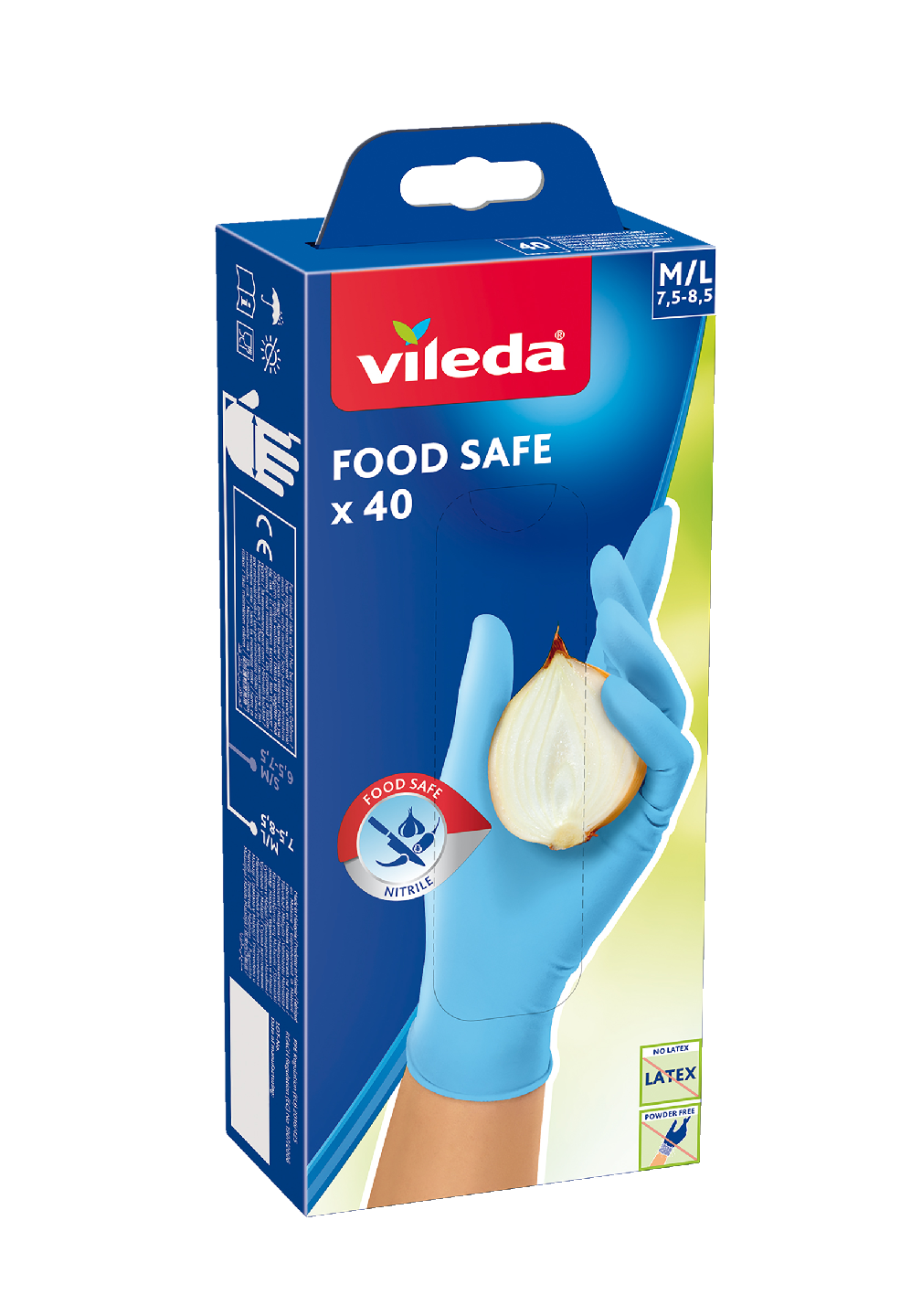 Vileda Food Safe 40 kpl nitriilikäs. M/L