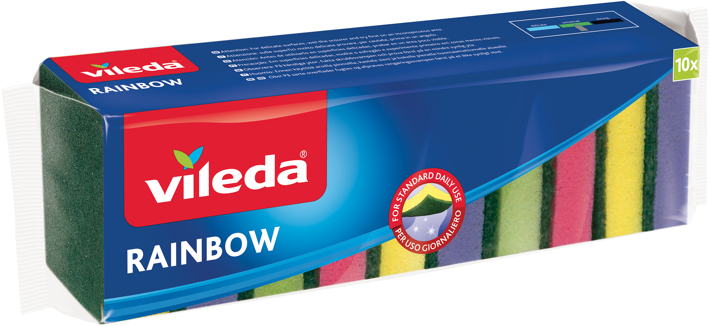 Vileda Rainbow hankaussieni 10 kpl