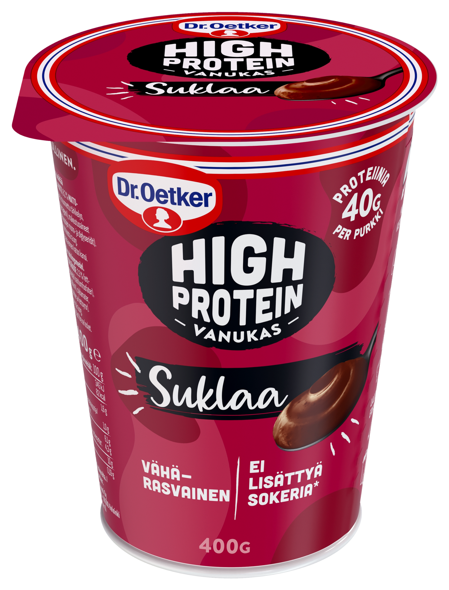 Dr. Oetker High Protein vanukas 400g suklaa