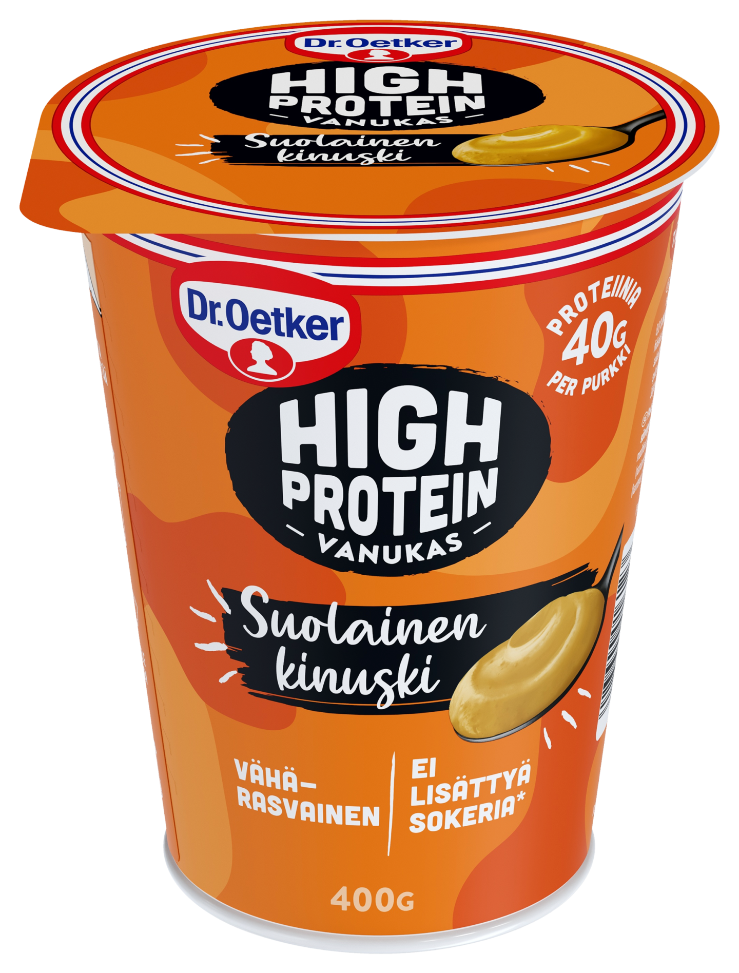 Dr. Oetker High Protein vanukas 400g suolainen kinuski