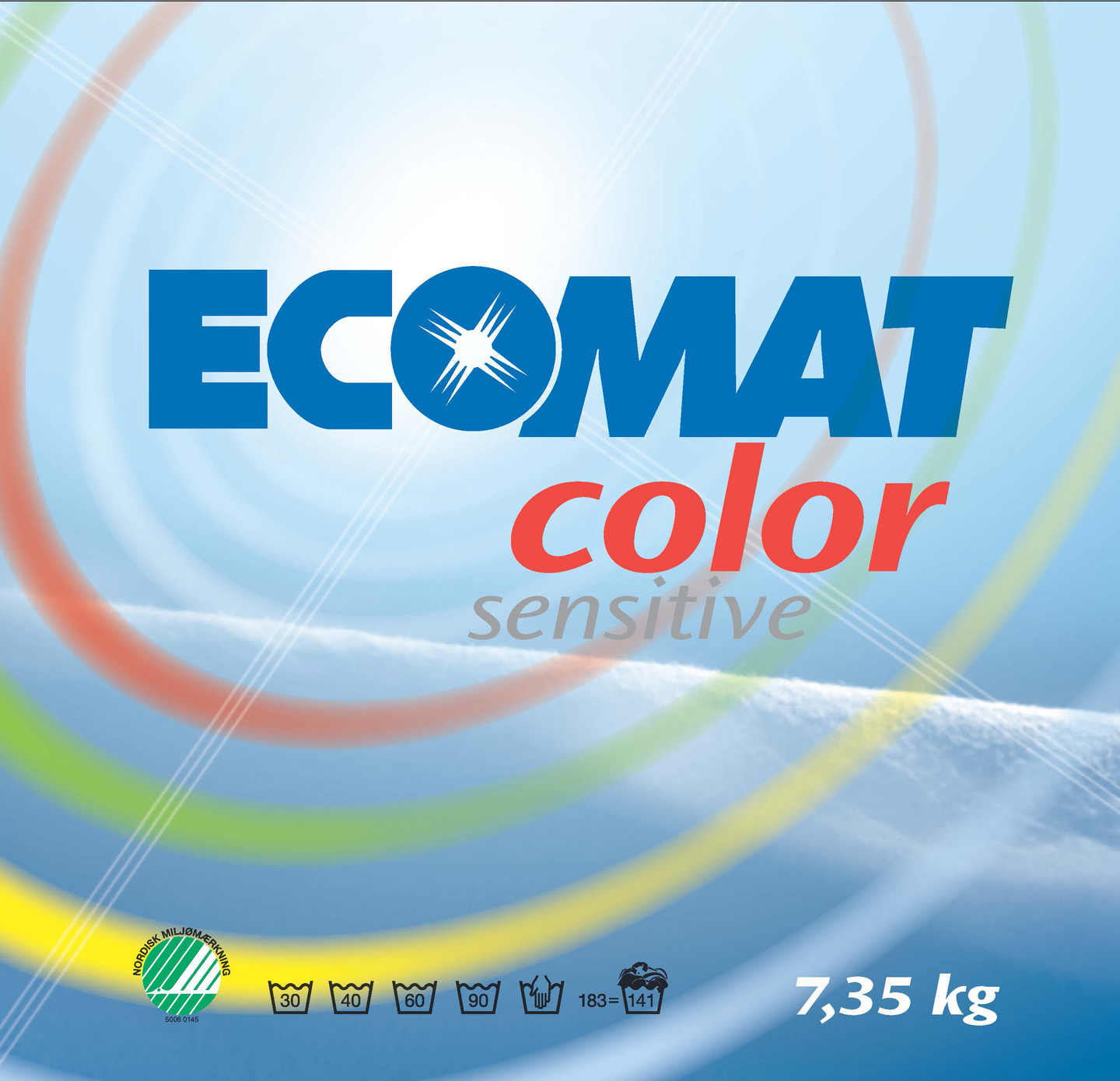 Ecomat Color Sensitive tekstiilienpesujauhe 7.35kg