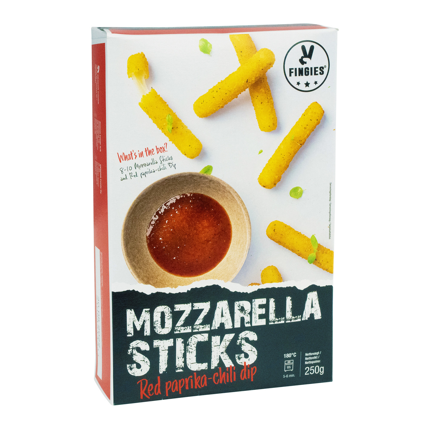 Fingies mozzarella sticks ja dippi 250g pakaste