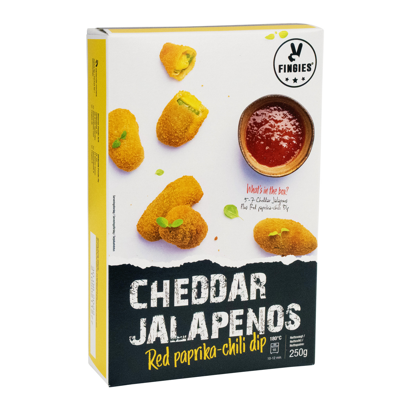 Fingies cheddar jalapenos ja dippi 250g pakaste