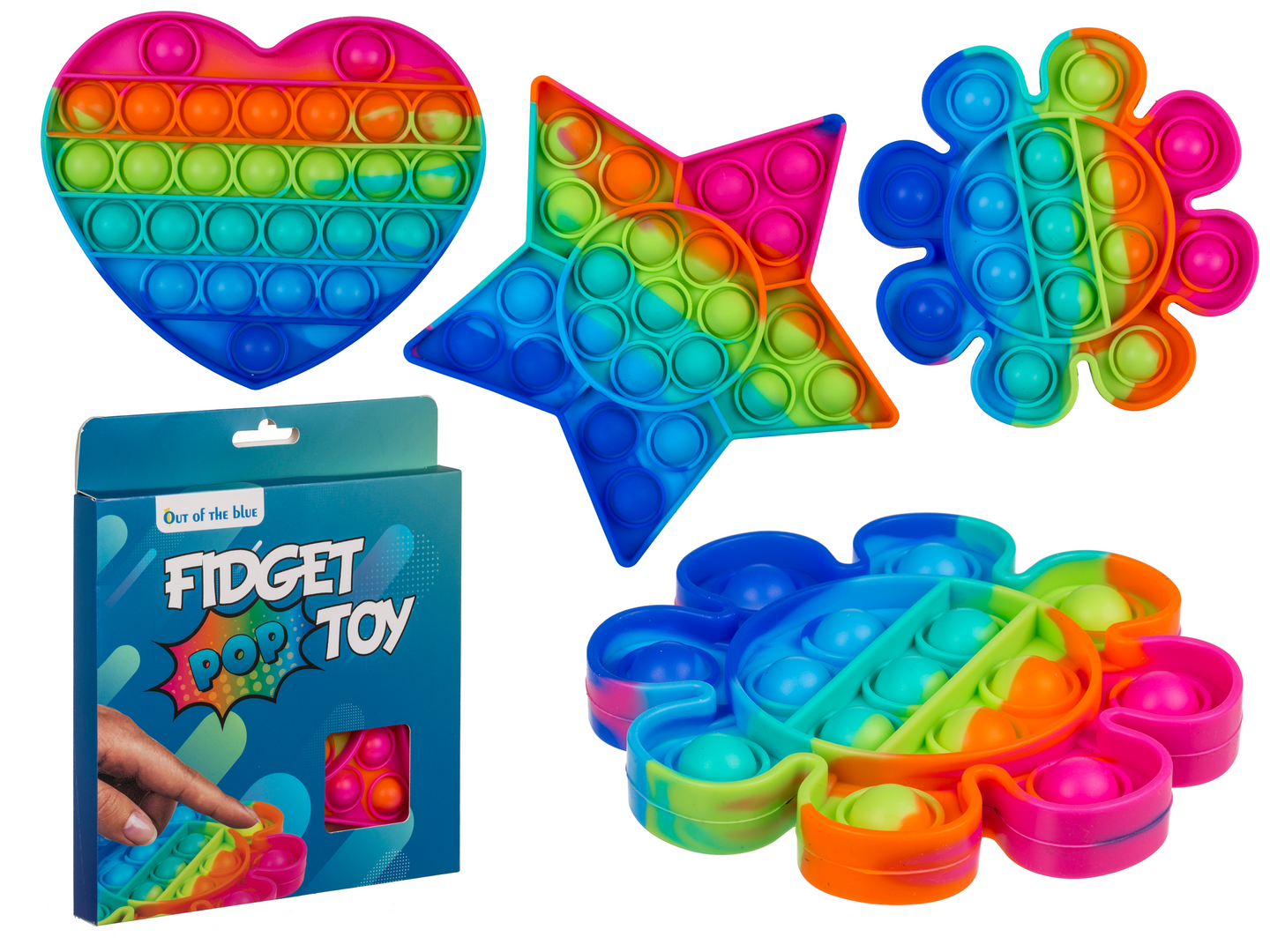 Fidget Pop It Lelu Sateenkaaren V reiss Kukat T hdet Ja Syd n K 