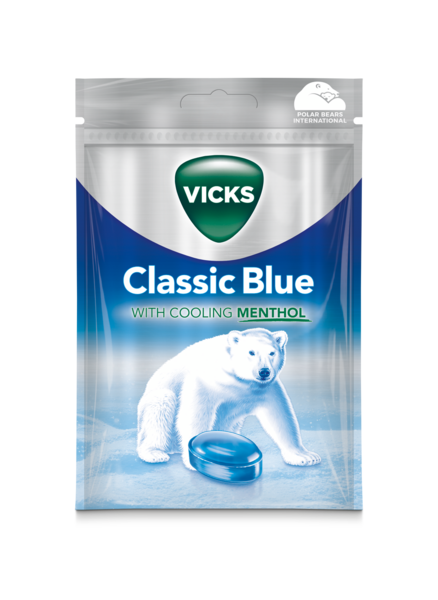 Vicks kurkkupastilli 72g blue extra strong